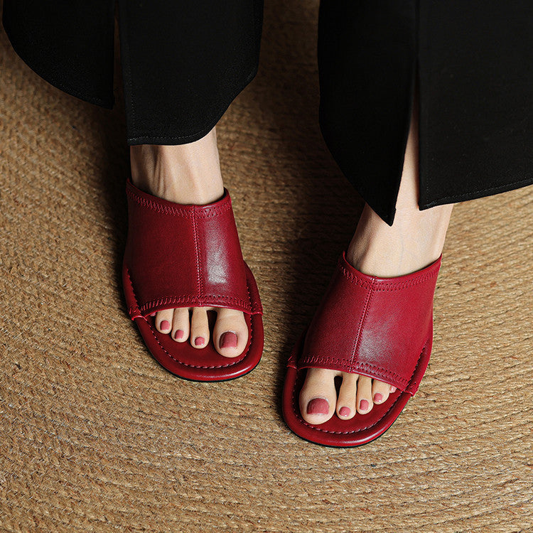 Amira | Leather-Look Mules