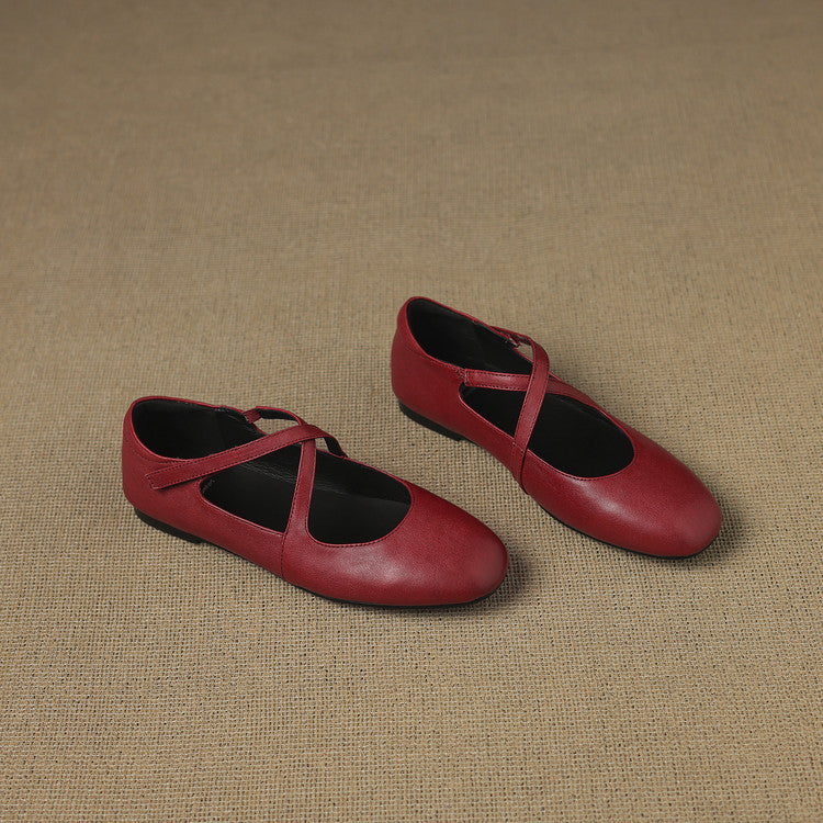 Zeor | Leather-Look Flats