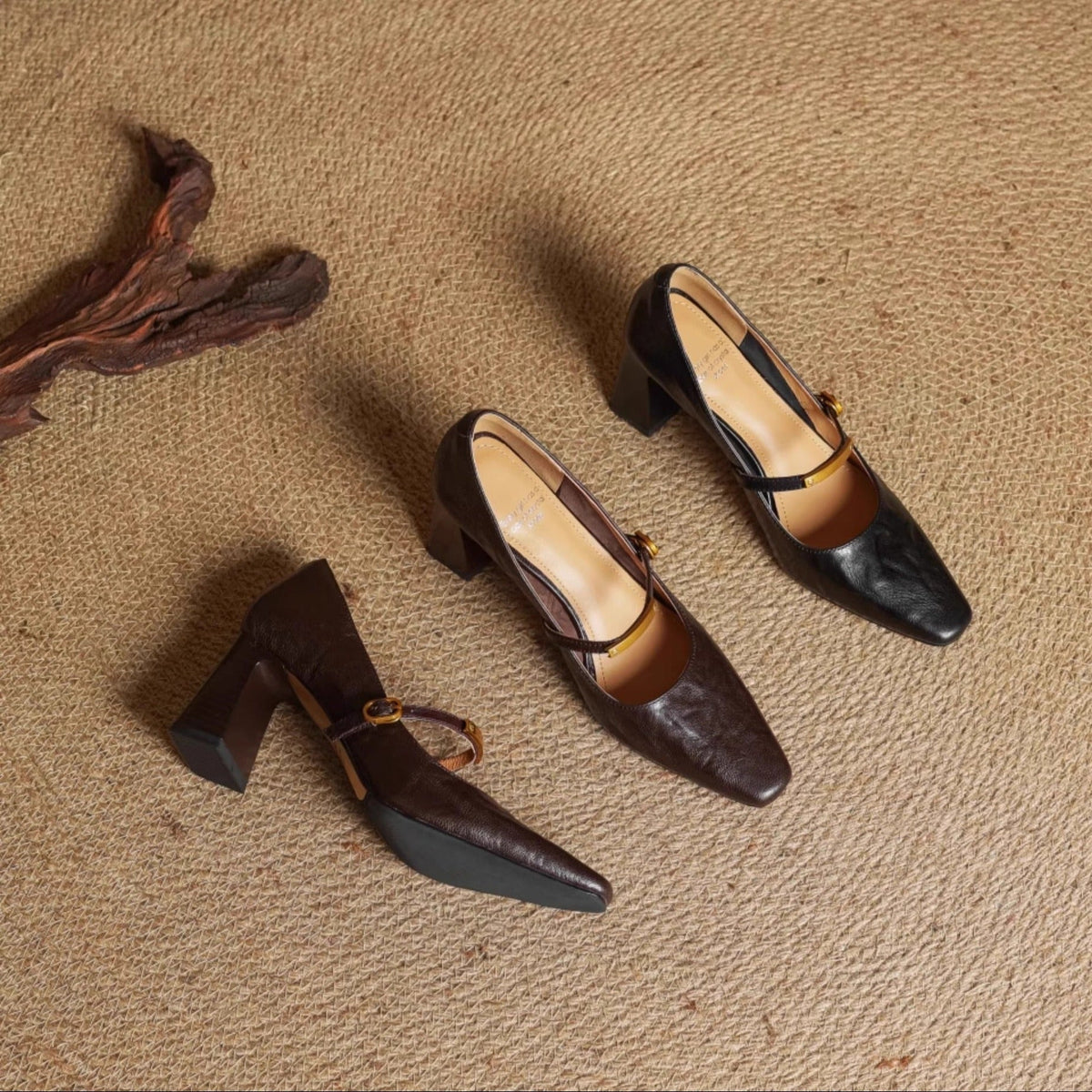 Maela | Leather-Look Heels