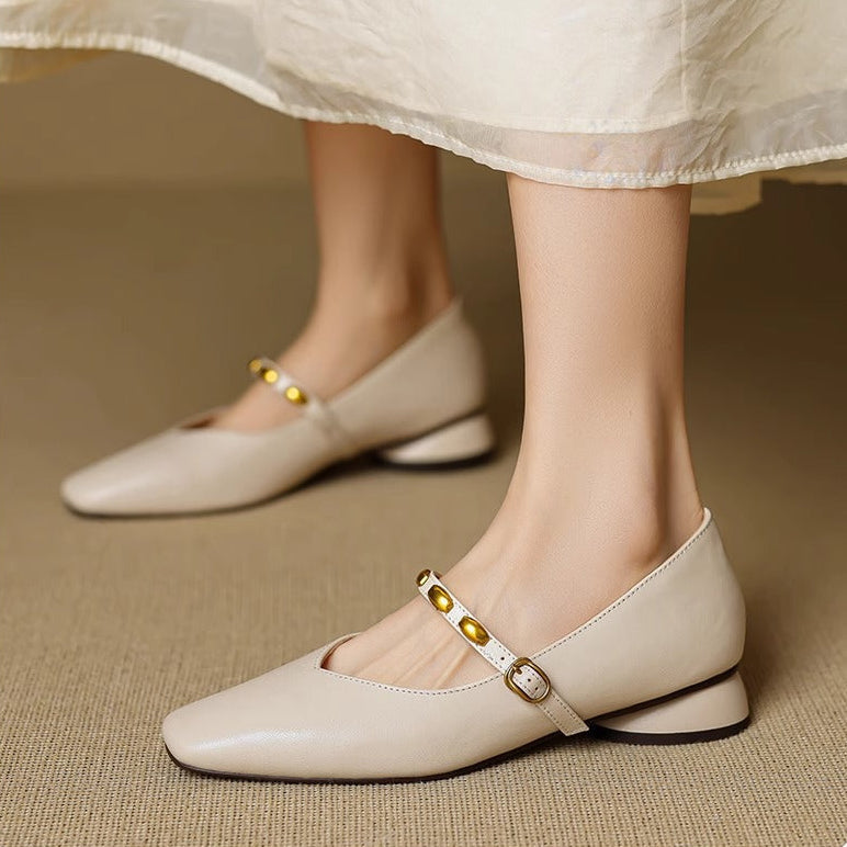 Zyra | Leather-Look Flats