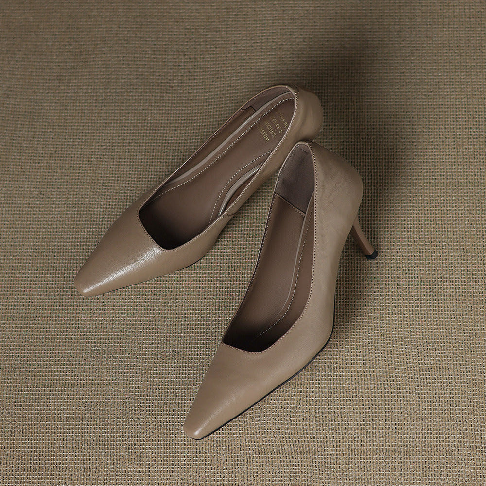 Zala | Leather-Look Heels