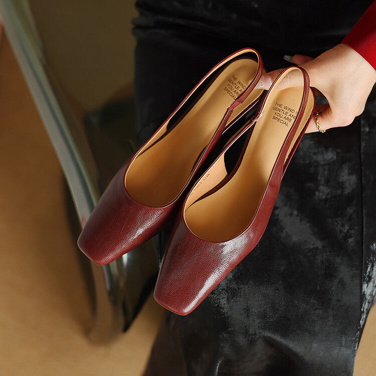 Ersa | Leather-Look Slingbacks