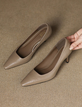 Zala | Leather-Look Heels