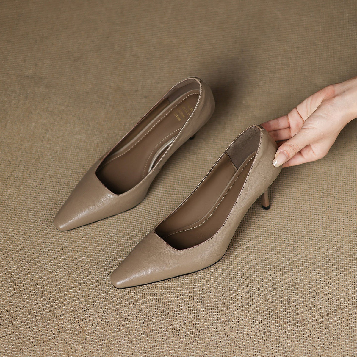 Zala | Leather-Look Heels