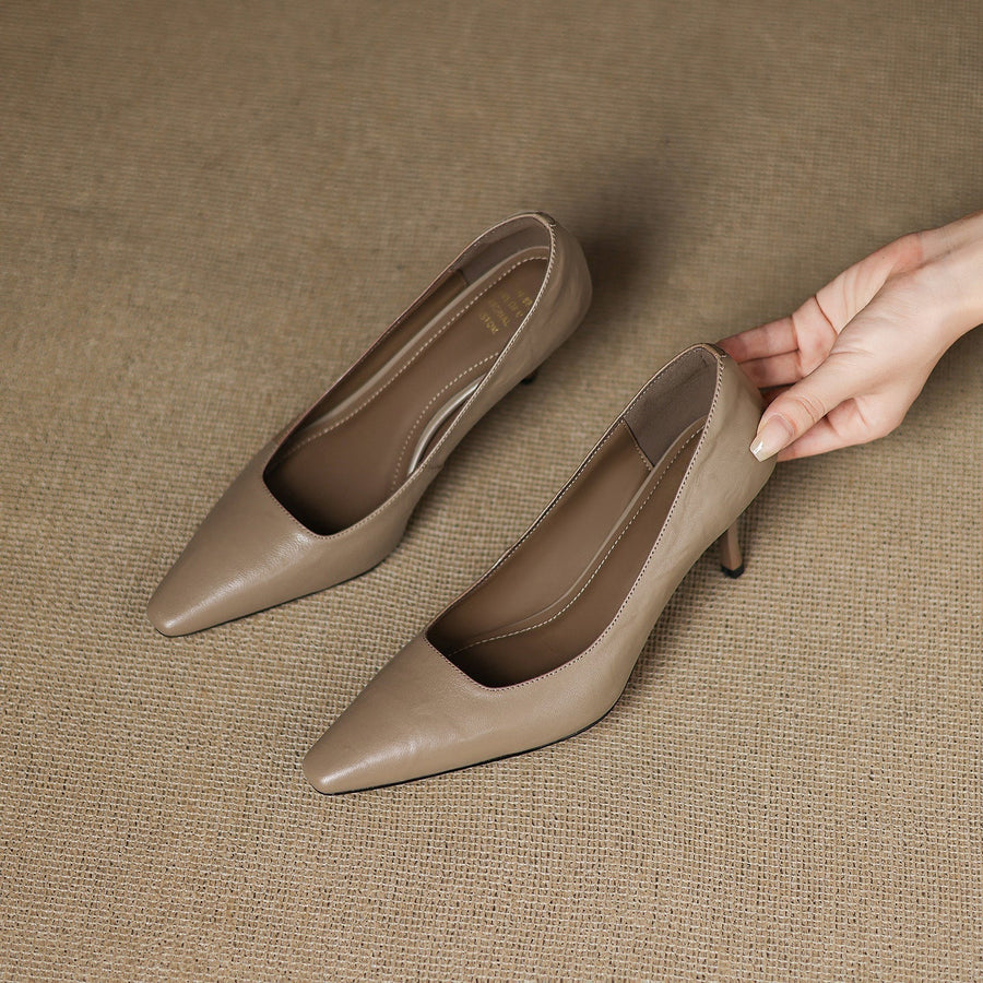 Zala | Leather-Look Heels