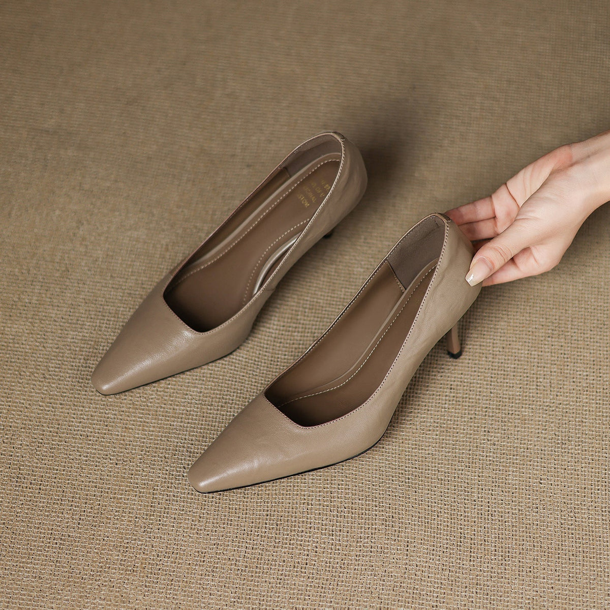 Zala | Genuine Leather Heels