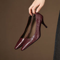 Zala | Leather-Look Heels