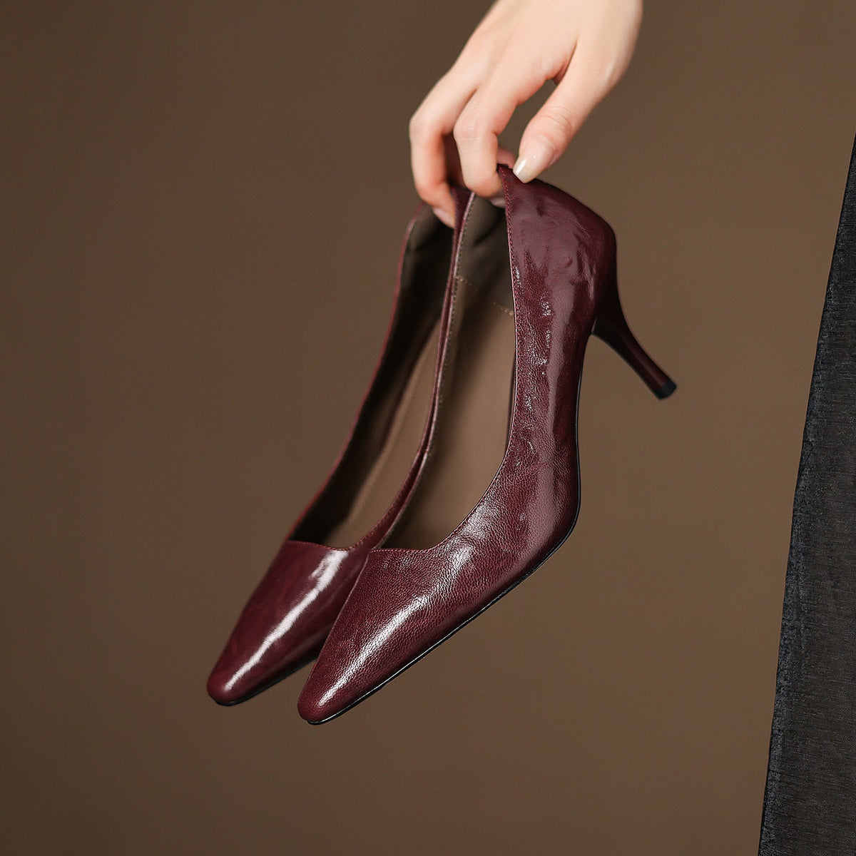 Zala | Leather-Look Heels