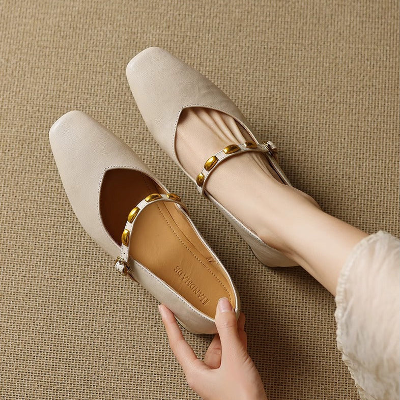 Zyra | Leather-Look Flats