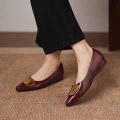 Lorea | Leather-Look Flats