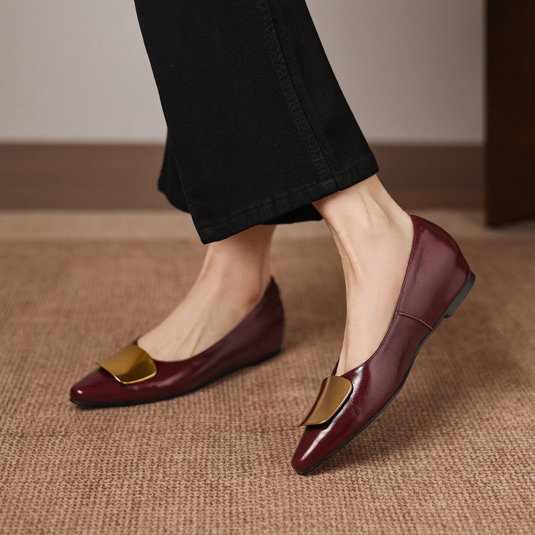 Lorea | Leather-Look Flats