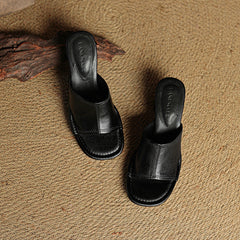 Amira | Leather-Look Mules