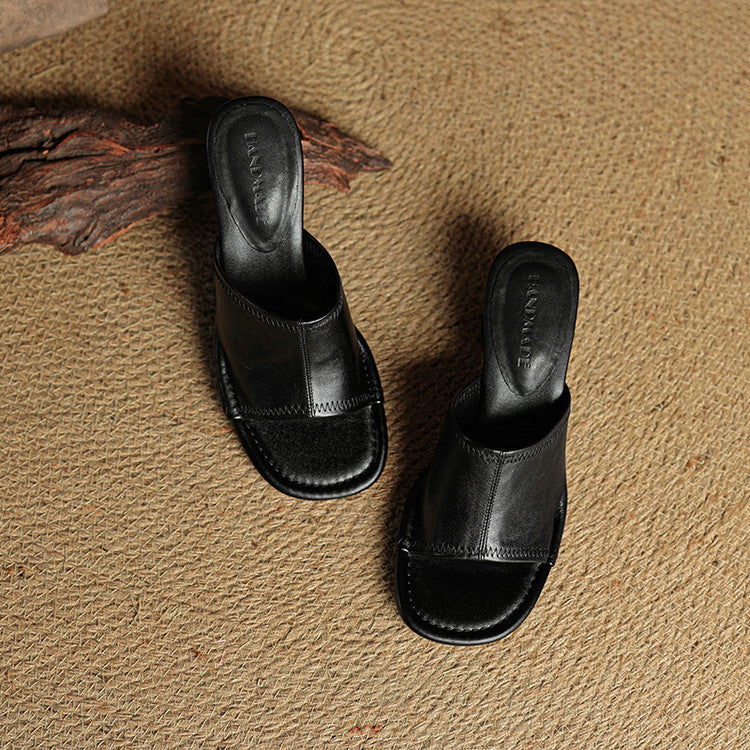 Amira | Leather-Look Mules