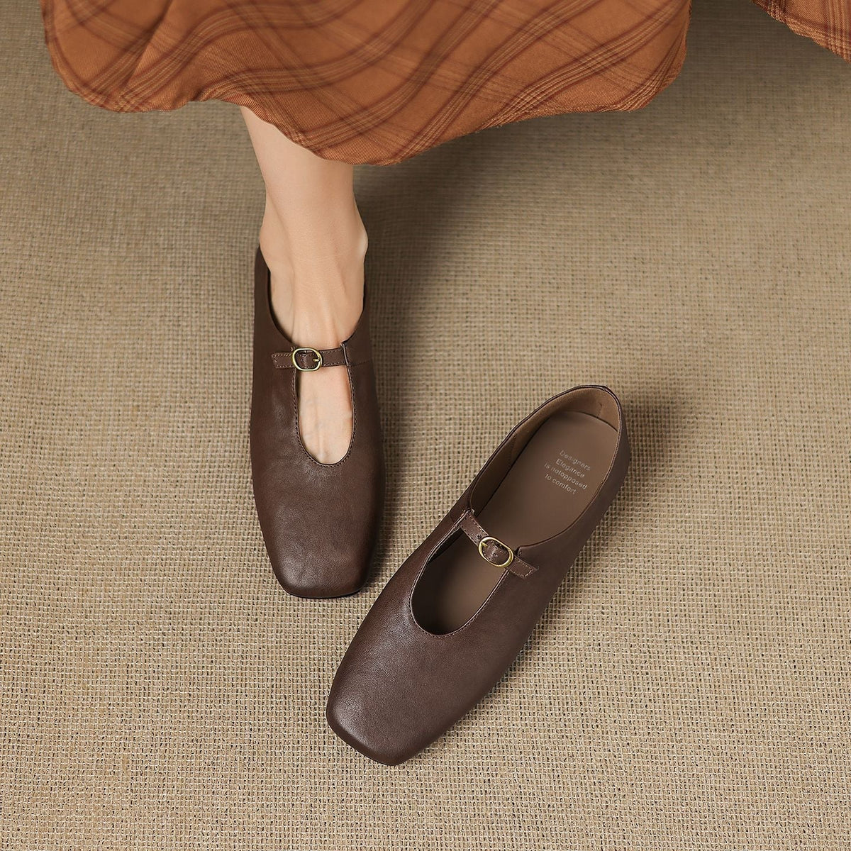 Catriona | High-Vamp Mary Jane Flat