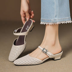 Nilda | Leather-Look Mules