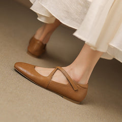 Zeor | Leather-Look Flats