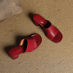Amira | Leather-Look Mules