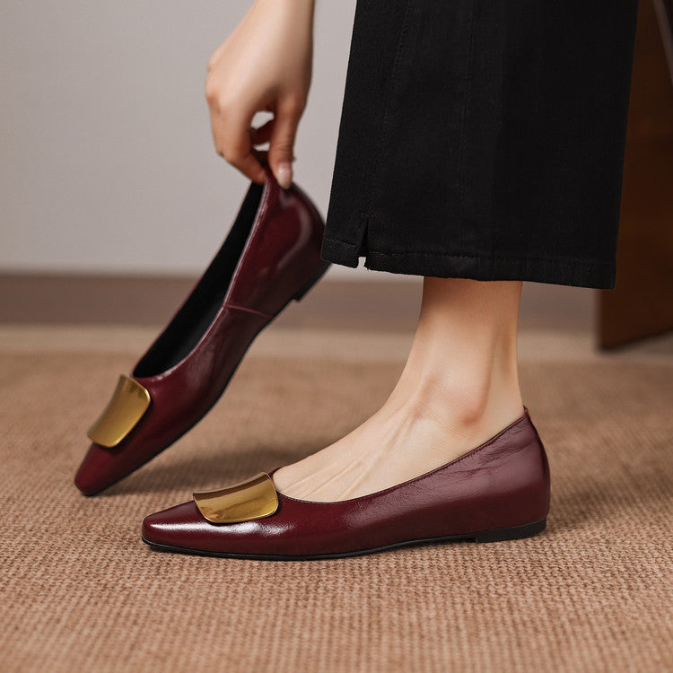 Lorea | Leather-Look Flats