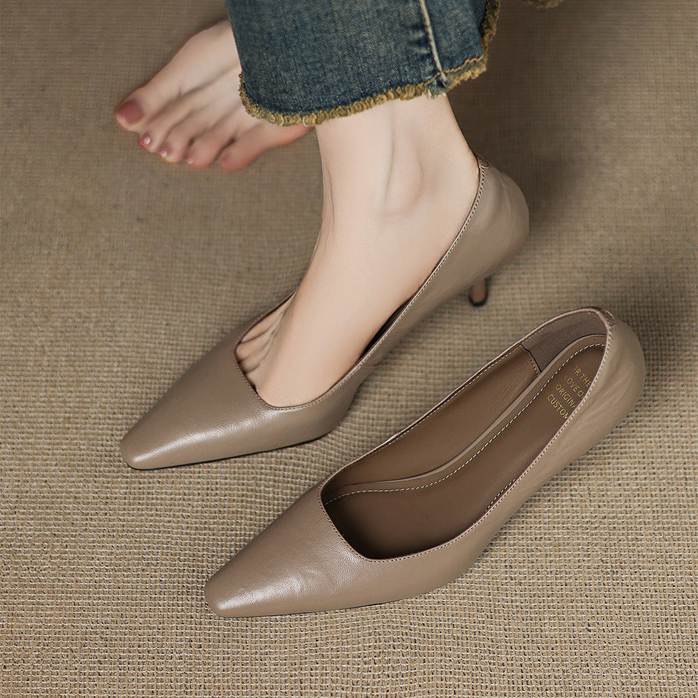 Zala | Leather-Look Heels