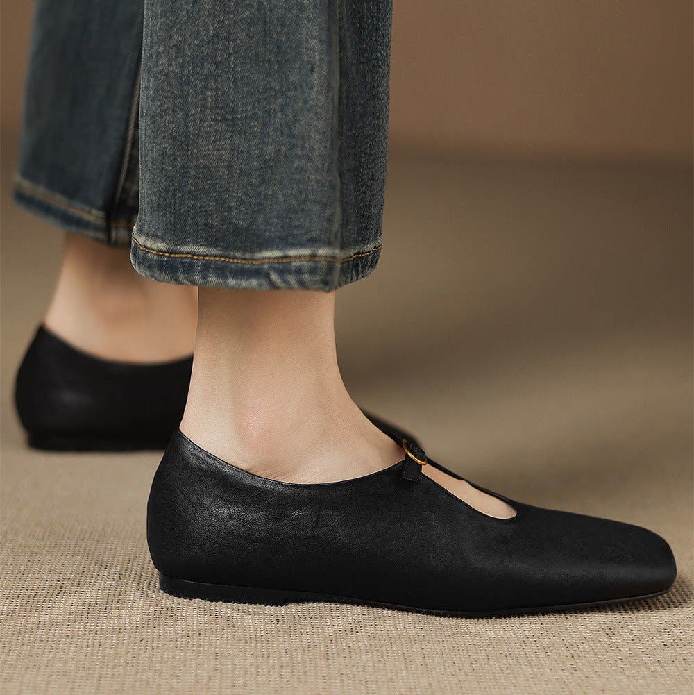 Catriona | High-Vamp Mary Jane Flat