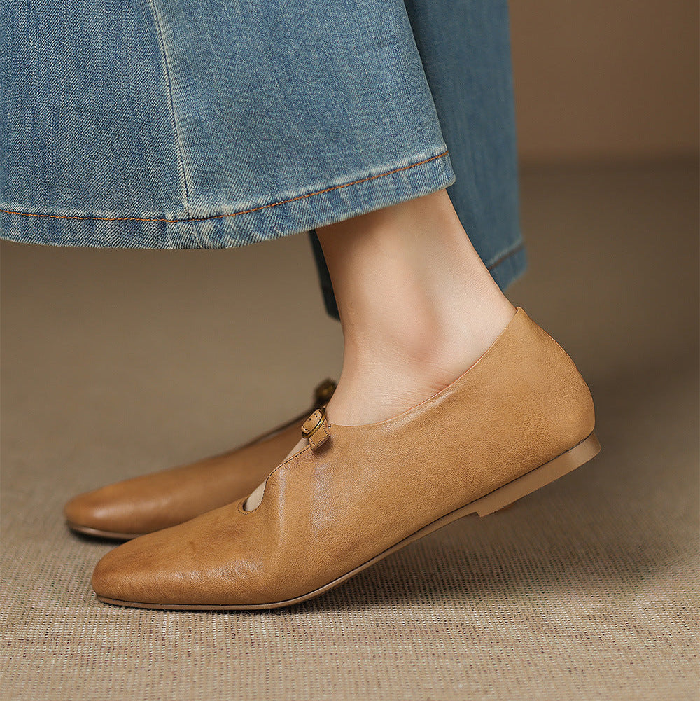 Catriona | High-Vamp Mary Jane Flat