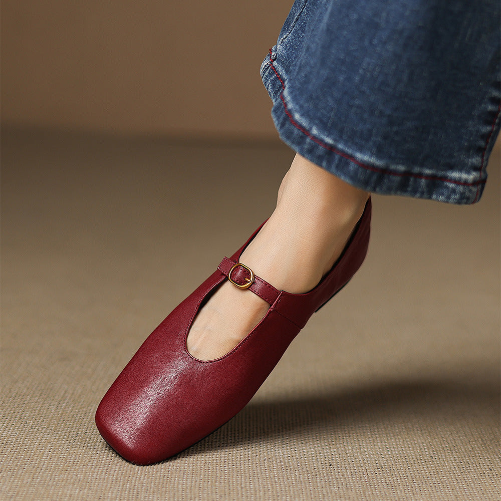 Catriona | High-Vamp Mary Jane Flat