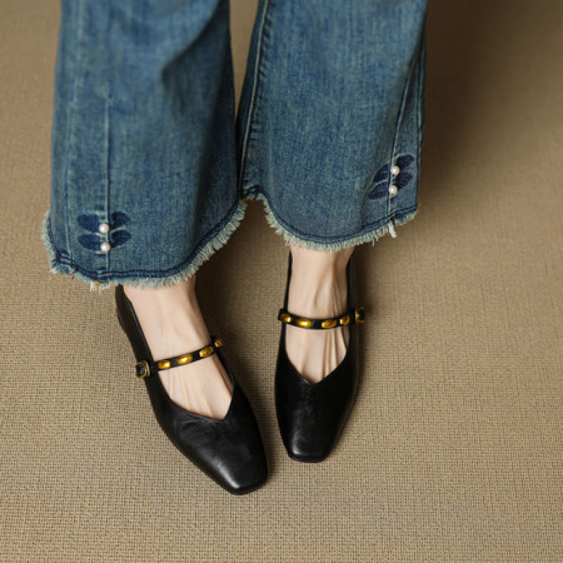 Zyra | Leather-Look Flats
