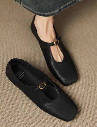 Elspeth | High-Vamp Mary Jane Flats
