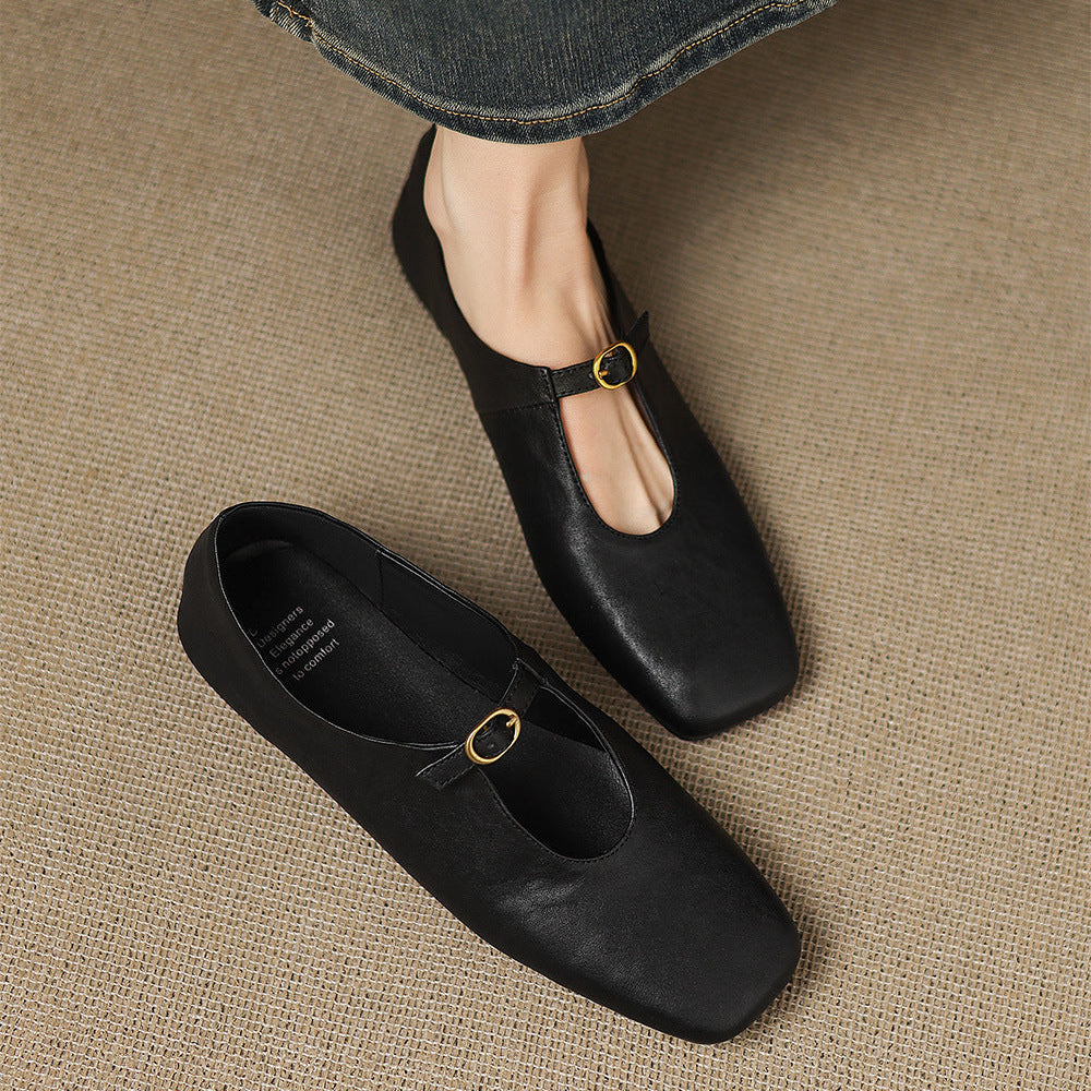 Catriona | High-Vamp Mary Jane Flat