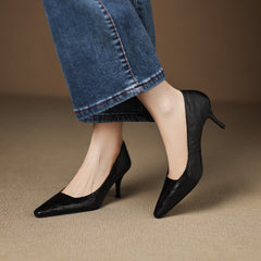 Zala | Leather-Look Heels