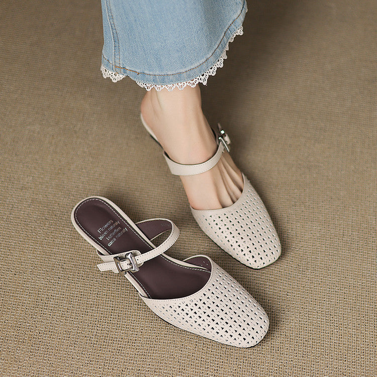 Nilda | Leather-Look Mules