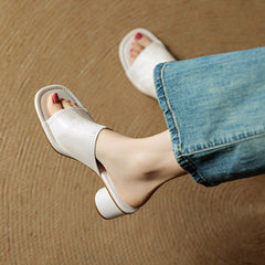 Amira | Leather-Look Mules