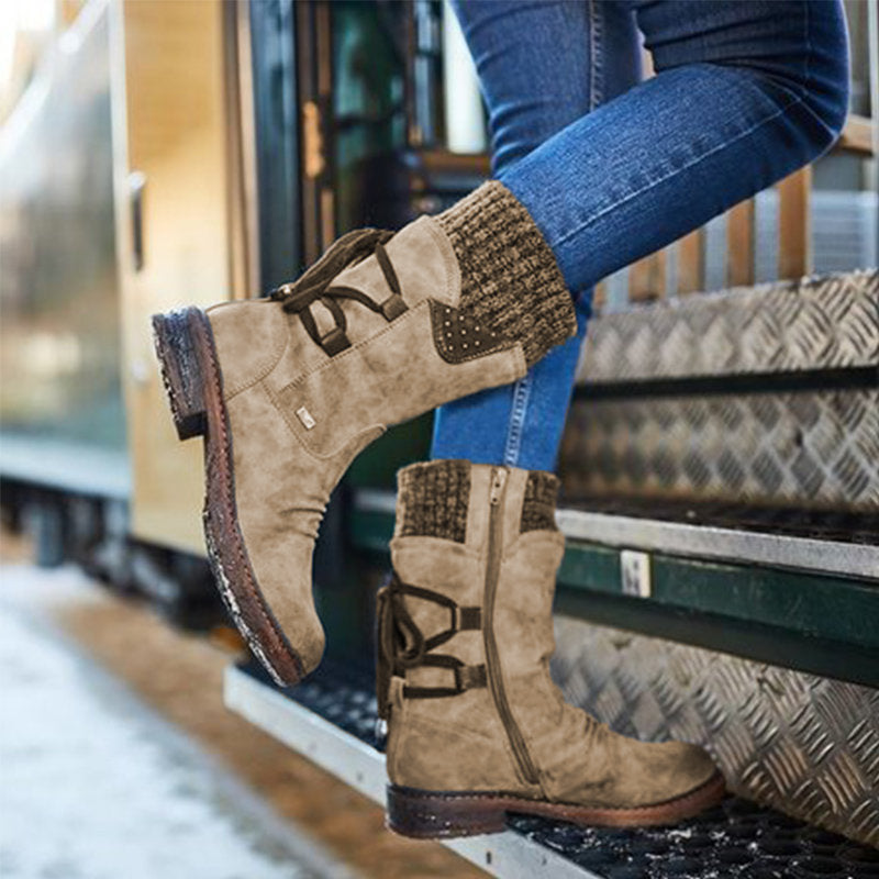 EMMA | LACE-UP MID-CALF BOOTS