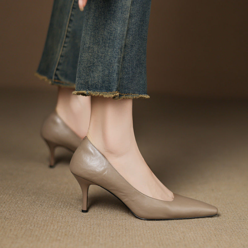 Zala | Leather-Look Heels