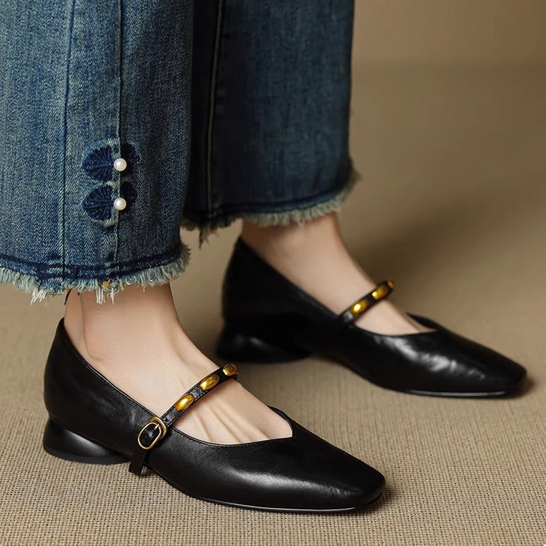 Zyra | Leather-Look Flats