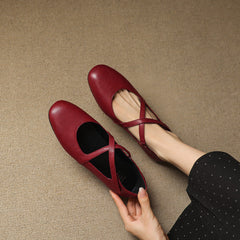 Zeor | Leather-Look Flats