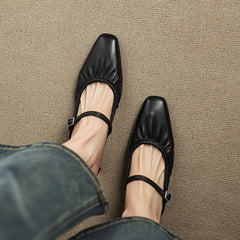 Vanya | Ruched Mary Jane Mules