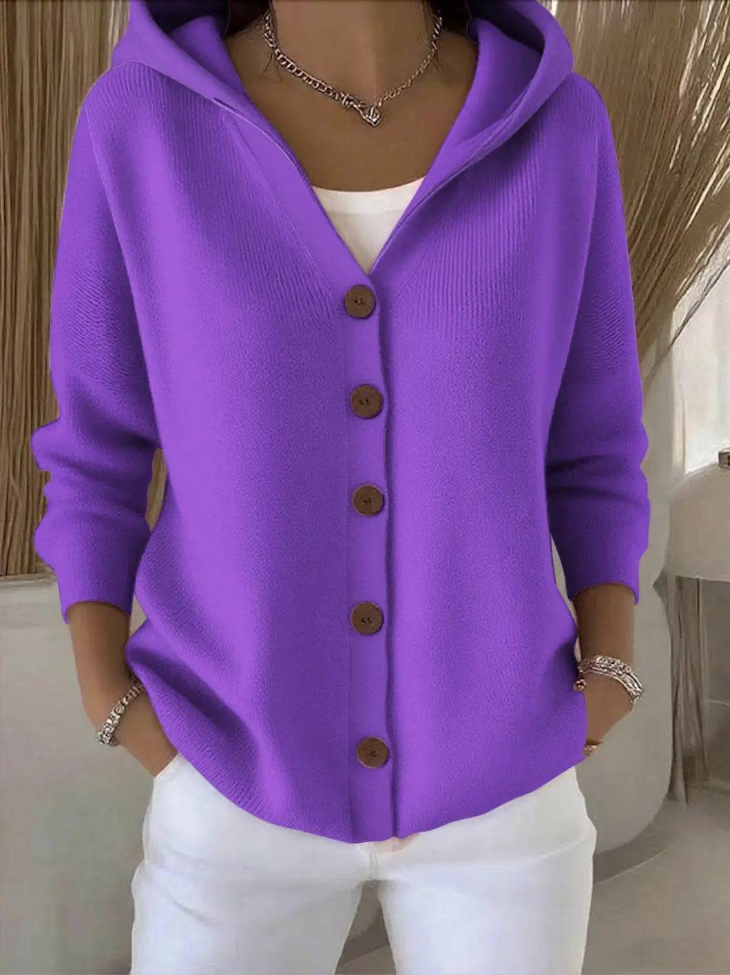 Rowena | Relaxed Hooded Cardigan