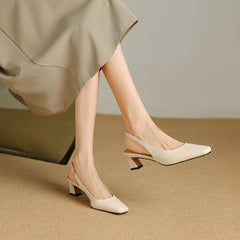 Ersa | Leather-Look Slingbacks