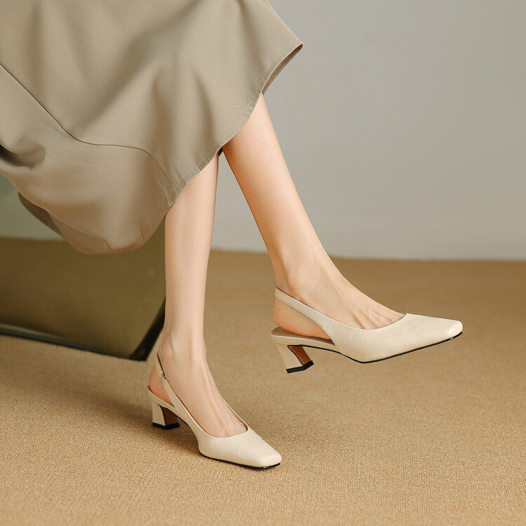 Ersa | Leather-Look Slingbacks