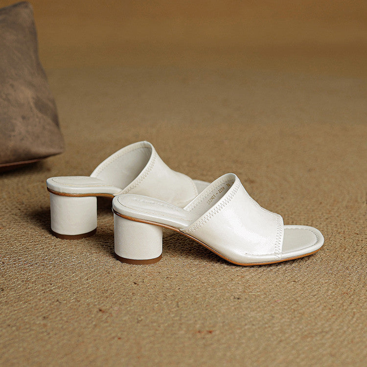 Amira | Leather-Look Mules