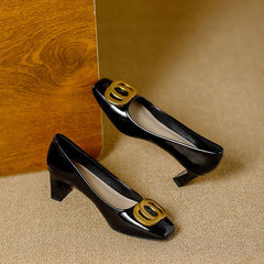 Tyra | Leather-Look Heels
