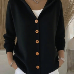 Darienne | Hooded Button Cardigan