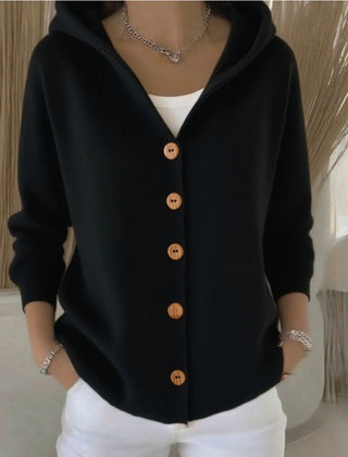 Darienne | Hooded Button Cardigan