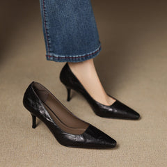 Zala | Leather-Look Heels