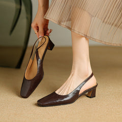 Ersa | Leather-Look Slingbacks