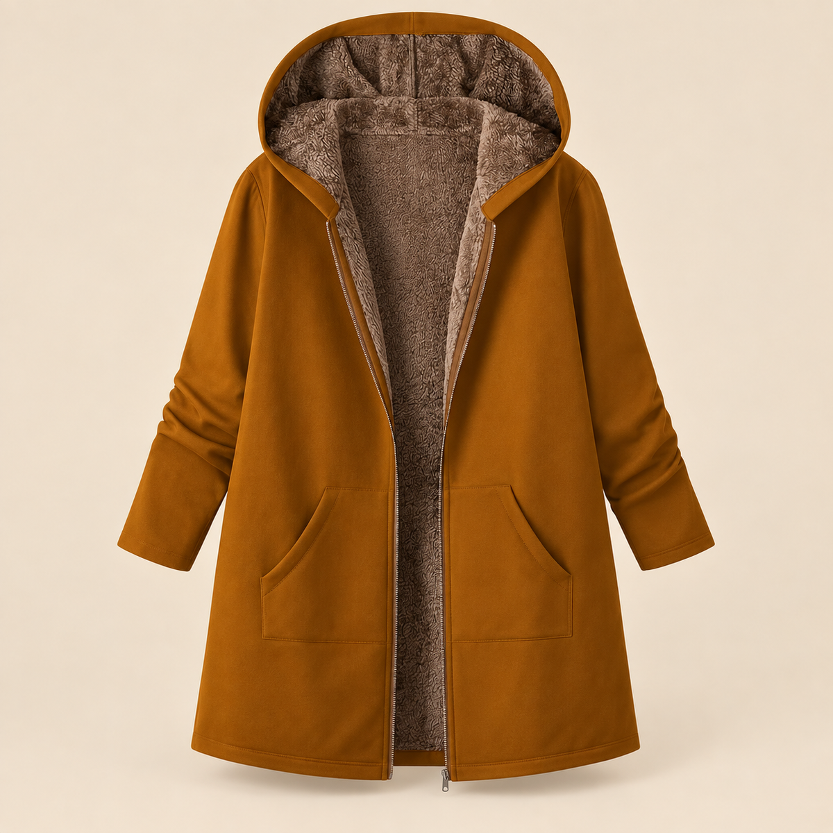 Evelyn | Cozy Hooded Coat
