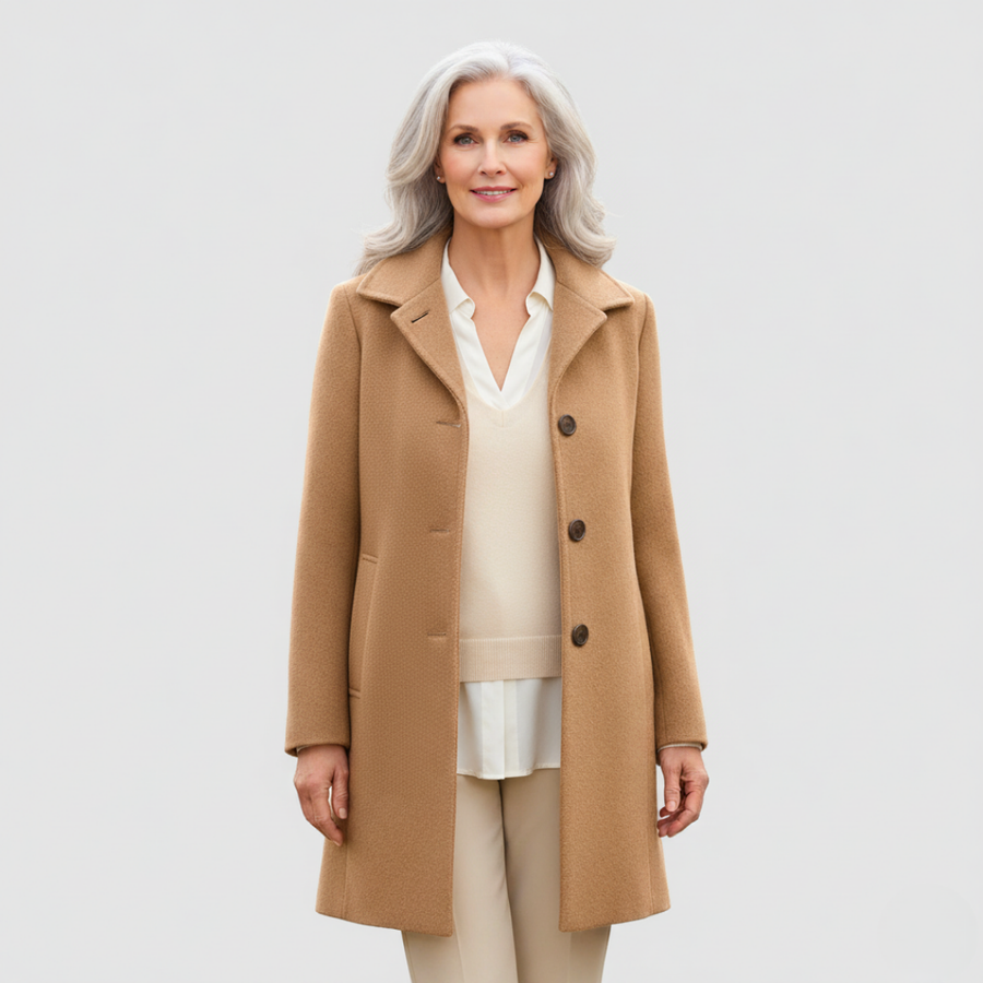 Claire | Classic Single-Breasted Coat