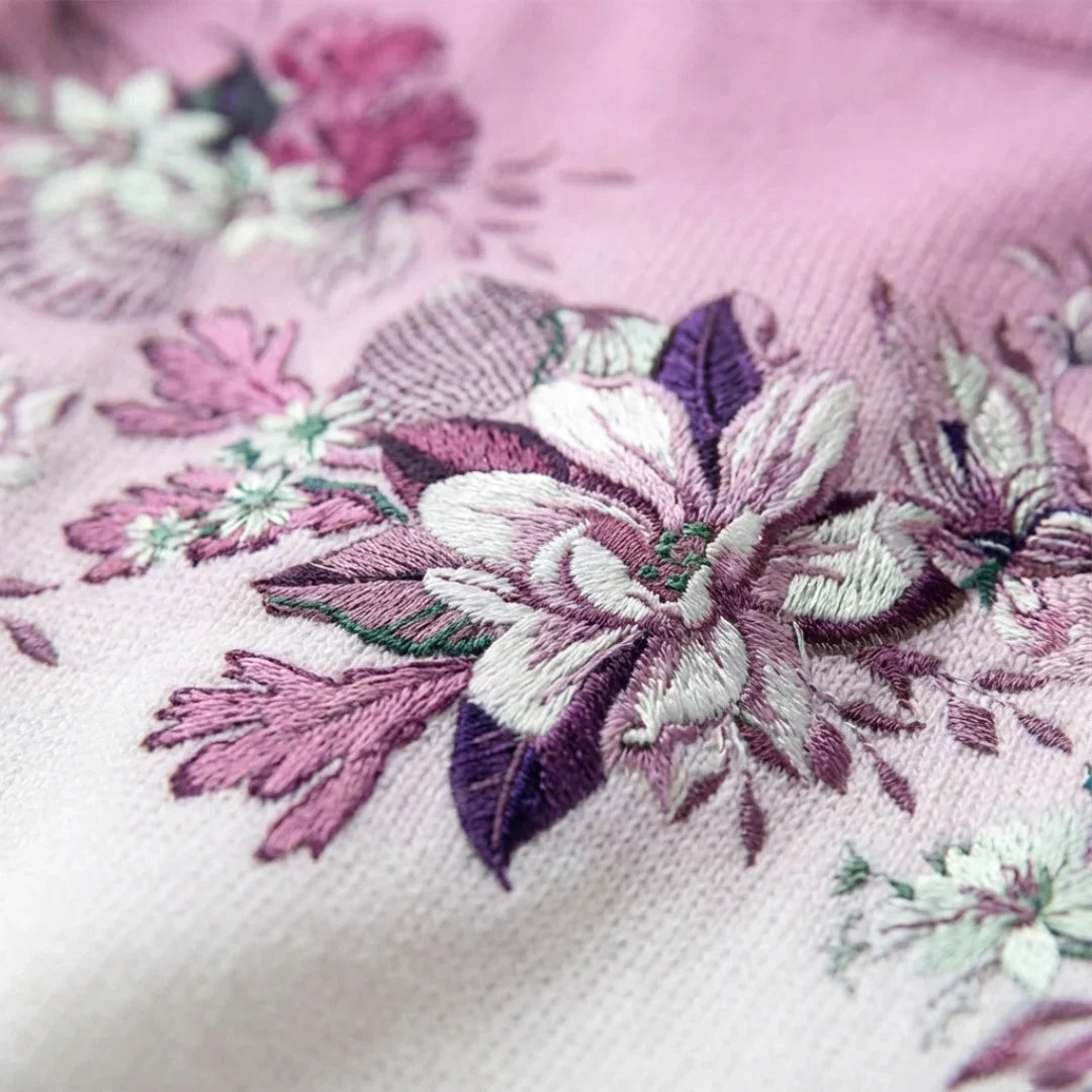 Alba | Floral Roll-Neck Jumper