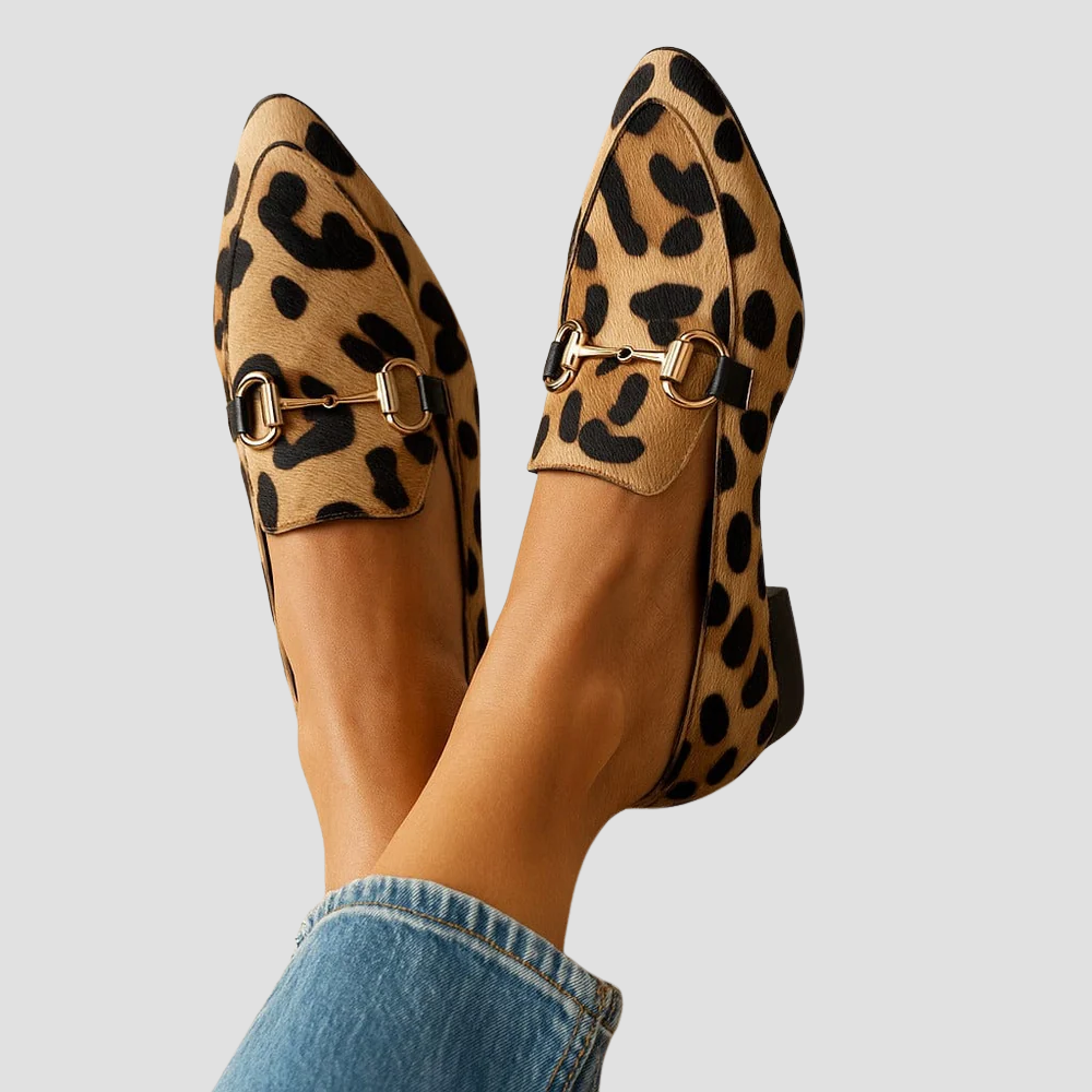 Judith | Orthopaedic Leopard Loafers